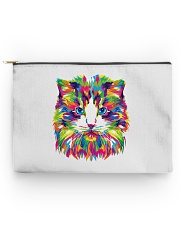 RAWR Trippy Watercolor Style Cat Design Accessory Pouch - Large thumbnail