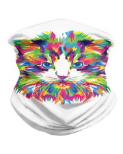 RAWR Trippy Watercolor Style Cat Design Neck Gaiter thumbnail