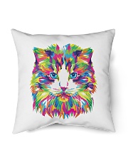 RAWR Trippy Watercolor Style Cat Design Indoor Pillow - 18” x 18” thumbnail