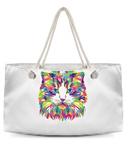 RAWR Trippy Watercolor Style Cat Design Weekender Tote thumbnail