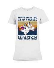 Unicorn Nurse Premium Fit Ladies Tee tile