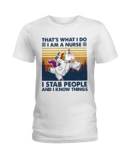Unicorn Nurse Ladies T-Shirt tile