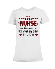 I am a nurse Premium Fit Ladies Tee tile