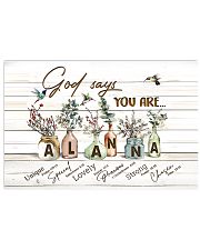God says you are - Alanna 17x11 Poster front
