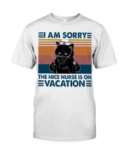 The nice nurse is on vacation Classic T-Shirt front