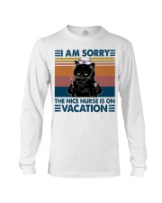 The nice nurse is on vacation Long Sleeve Tee tile