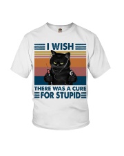 I wish there was a cure for stupid Youth T-Shirt tile