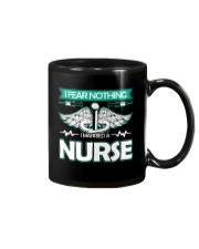 I Fear Nothing I Married a Nurse Mug tile