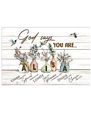 God says you are - Alisa 17x11 Poster front