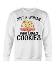 JUST A WOMAN WHO LOVES COOKIES Crewneck Sweatshirt thumbnail