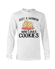 JUST A WOMAN WHO LOVES COOKIES Long Sleeve Tee thumbnail