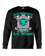 AM DEGREE BEST GRADUATION Crewneck Sweatshirt thumbnail