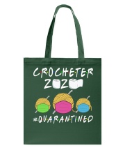 CROCHETER 2020 QUARANTINED YARN IN FACEMASK NEW Tote Bag thumbnail