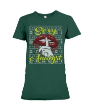 SEXY ANALYST UGLY CHRISTMAS SWEATER XMAS GIFT Premium Fit Ladies Tee thumbnail