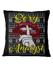SEXY ANALYST UGLY CHRISTMAS SWEATER XMAS GIFT Square Pillowcase thumbnail