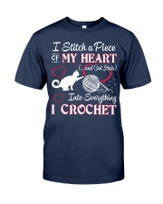 I LOVE CROCHET AND CAT FUNNY CROCHET Classic T-Shirt thumbnail