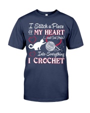 I LOVE CROCHET AND CAT FUNNY CROCHET Premium Fit Mens Tee thumbnail