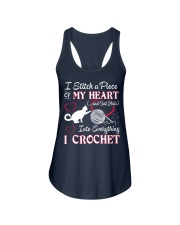 I LOVE CROCHET AND CAT FUNNY CROCHET Ladies Flowy Tank thumbnail