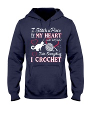 I LOVE CROCHET AND CAT FUNNY CROCHET Hooded Sweatshirt thumbnail
