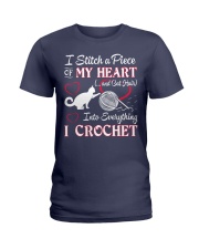I LOVE CROCHET AND CAT FUNNY CROCHET Ladies T-Shirt thumbnail