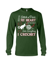 I LOVE CROCHET AND CAT FUNNY CROCHET Long Sleeve Tee thumbnail