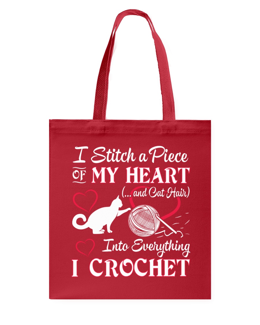 I LOVE CROCHET AND CAT FUNNY CROCHET Tote Bag
