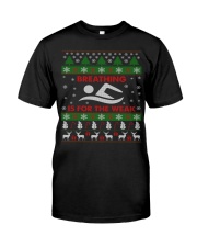 SWIMMING UGLY CHRISTMAS SWEATER SWIMMER XMAS GIFT Classic T-Shirt thumbnail