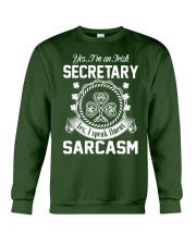 THIS IRISH SECRETARY SPEAKS FLUENT SARCASM Crewneck Sweatshirt thumbnail