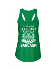 THIS IRISH SECRETARY SPEAKS FLUENT SARCASM Ladies Flowy Tank thumbnail