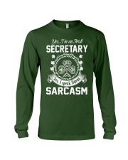 THIS IRISH SECRETARY SPEAKS FLUENT SARCASM Long Sleeve Tee thumbnail