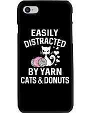 EASILY DISTRACTED BY YARN CATS AND DONUTS Phone Case thumbnail