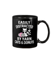 EASILY DISTRACTED BY YARN CATS AND DONUTS Mug thumbnail