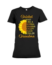 GRANDMOTHER GIFT COOL CRICKET GRANDMA Premium Fit Ladies Tee thumbnail