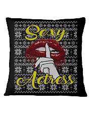 SEXY ACTRESS UGLY CHRISTMAS SWEATER Square Pillowcase thumbnail