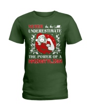 HAIRSTYLISH UGLY CHRISTMAS SWEATER HAIRSTYLIST Ladies T-Shirt thumbnail