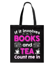 I LOVE BOOKS AND TEA FUNNY Tote Bag thumbnail