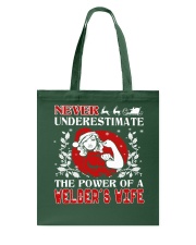 Welder's Wife UGLY CHRISTMAS SWEATER Tote Bag thumbnail