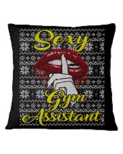 SEXY GYM ASSISTANT UGLY CHRISTMAS SWEATER Square Pillowcase thumbnail