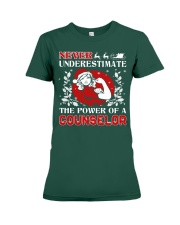 COUNSELOR UGLY CHRISTMAS SWEATER Premium Fit Ladies Tee thumbnail