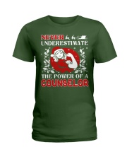 COUNSELOR UGLY CHRISTMAS SWEATER Ladies T-Shirt thumbnail