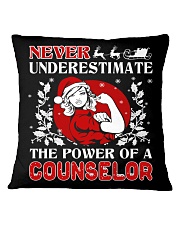 COUNSELOR UGLY CHRISTMAS SWEATER Square Pillowcase thumbnail