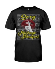 SEXY MASSAGE THERAPIST UGLY CHRISTMAS SWEATER Classic T-Shirt thumbnail