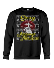 SEXY MASSAGE THERAPIST UGLY CHRISTMAS SWEATER Crewneck Sweatshirt thumbnail