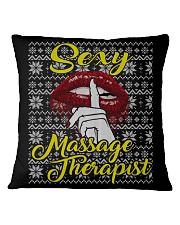 SEXY MASSAGE THERAPIST UGLY CHRISTMAS SWEATER Square Pillowcase thumbnail