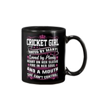 CRICKET GIRL HATED BY MANY LOVED BY PLENTY Mug thumbnail