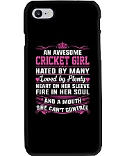 CRICKET GIRL HATED BY MANY LOVED BY PLENTY Phone Case thumbnail