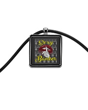 SEXY BANKER UGLY CHRISTMAS SWEATER Cord Rectangle Necklace thumbnail