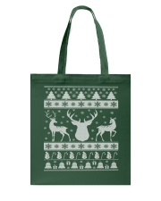 REINDEER UGLY CHRISTMAS SWEATER REINDEER XMAS GIFT Tote Bag thumbnail