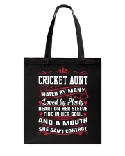 AWESOME CRICKET AUNT Tote Bag thumbnail