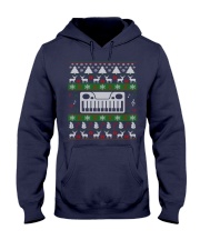 SYNTHESIZER UGLY CHRISTMAS SWEATER XMAS Hooded Sweatshirt thumbnail